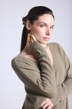 Scrunchie para el pelo Cachou - Verde caqui - Mujer