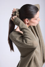 Scrunchie para el pelo Cachou - Verde caqui - Mujer