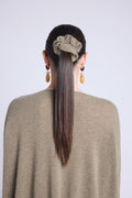 Chouchou Cheveux Cachou - Vert Khaki - Femme - 100% Cachemire