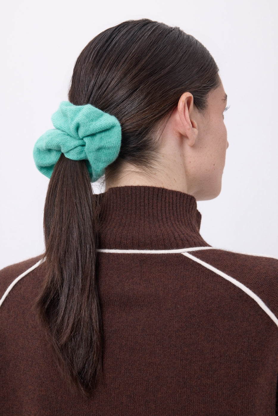 Cachou Hair Scrunchie - Pastel Green - Women