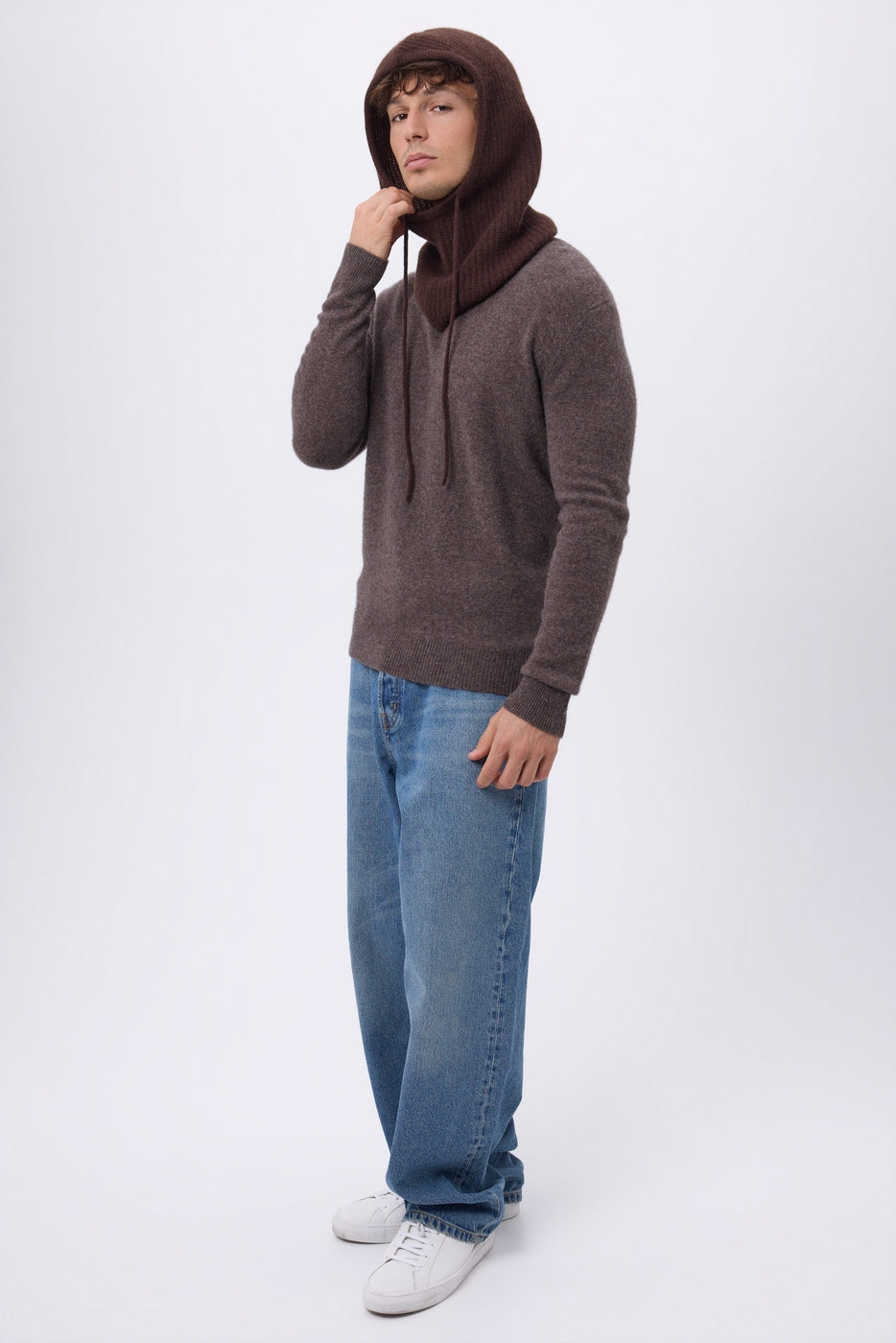 Cagoule - Marron Chocolat - Mixte - 100% Cachemire