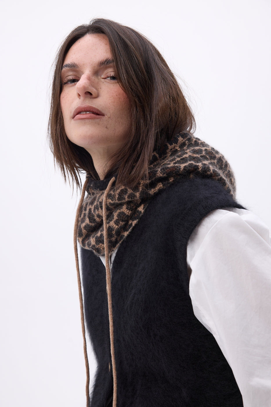 Pasamontañas estampado de leopardo - Estampado de leopardo - Mujer