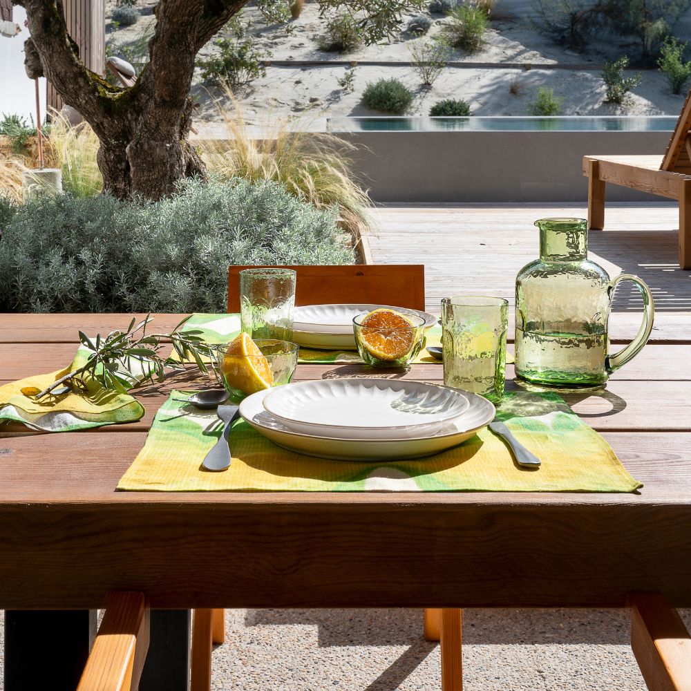 Lot De 2 Sets De Table En Lin Et Coton 35X50Cm