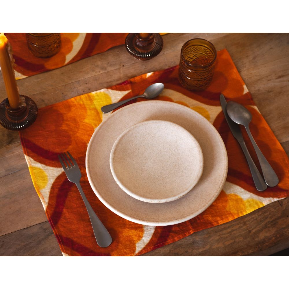 Lot De 2 Sets De Table En Lin Et Coton 35X50Cm