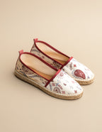 Espadrilles Cala Luna - Toile Motif Provençal - Femme