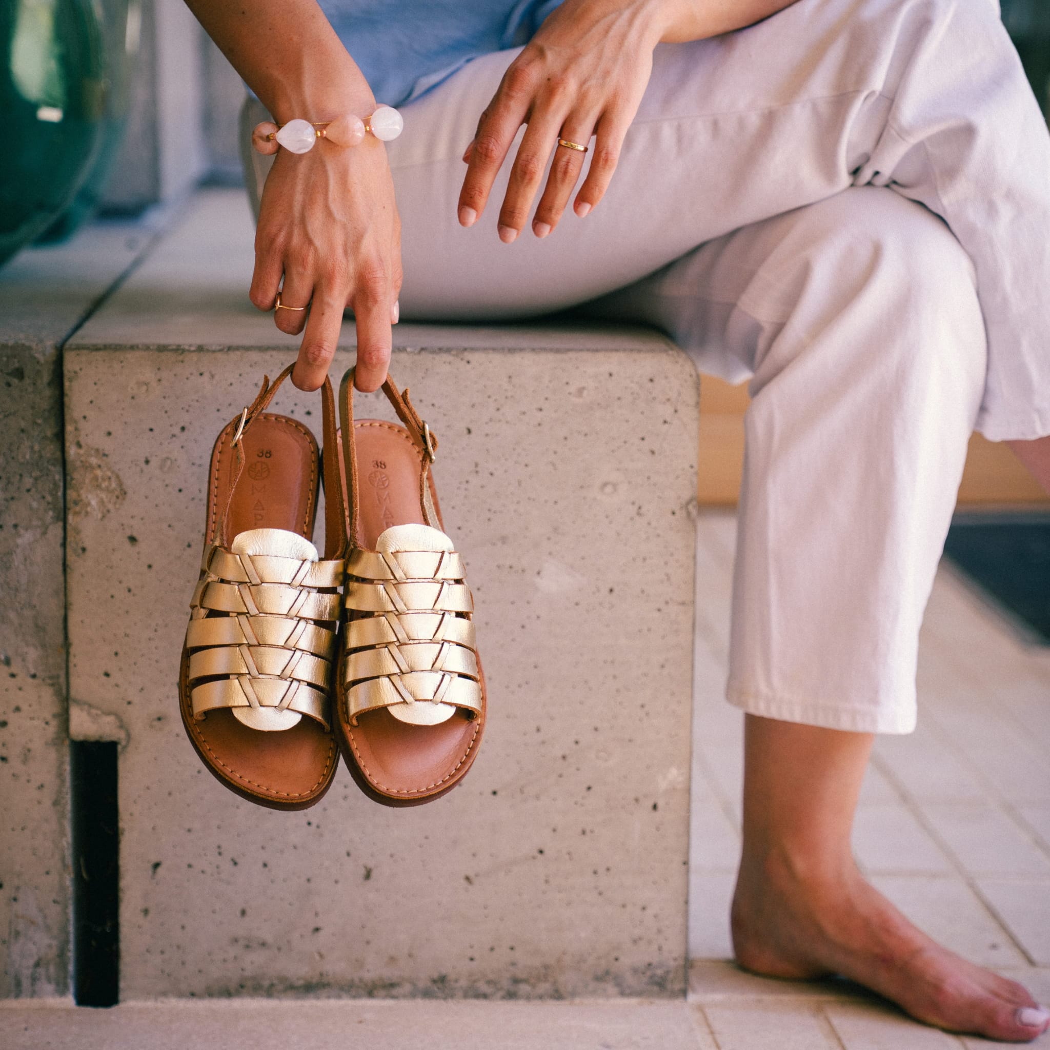 Sandalias Cali - Champán