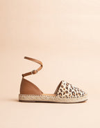 Calvi Flat Espadrilles - Leopard Leather - Women