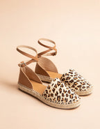 Calvi Flat Espadrilles - Leopard Leather - Women