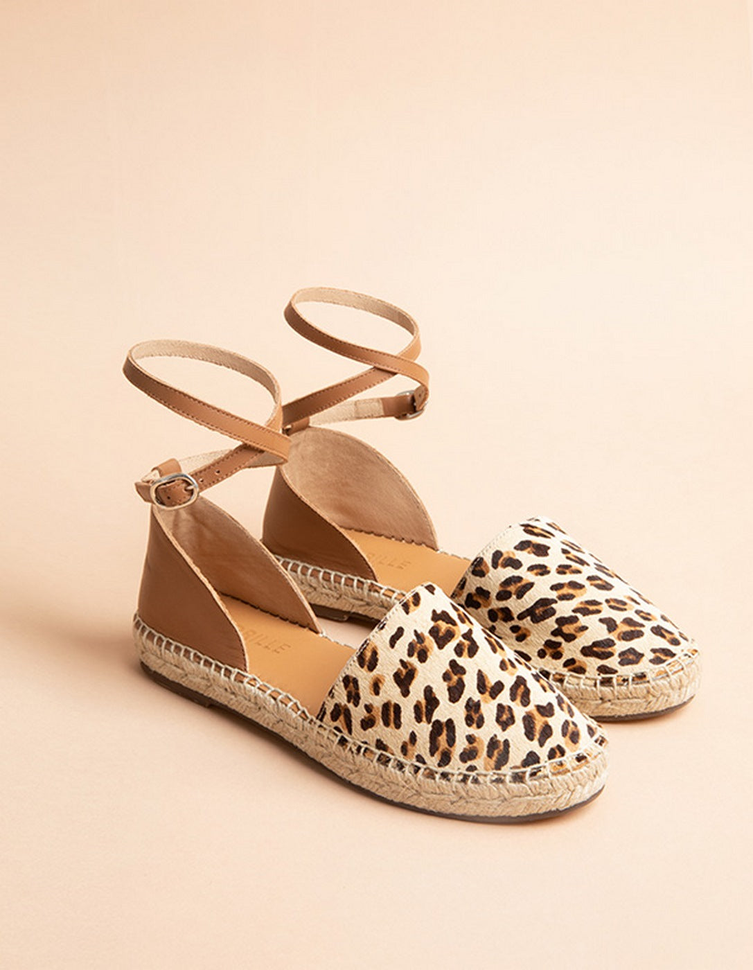 Calvi Flat Espadrilles - Leopard Leather - Women