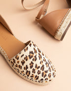 Calvi Flat Espadrilles - Leopard Leather - Women