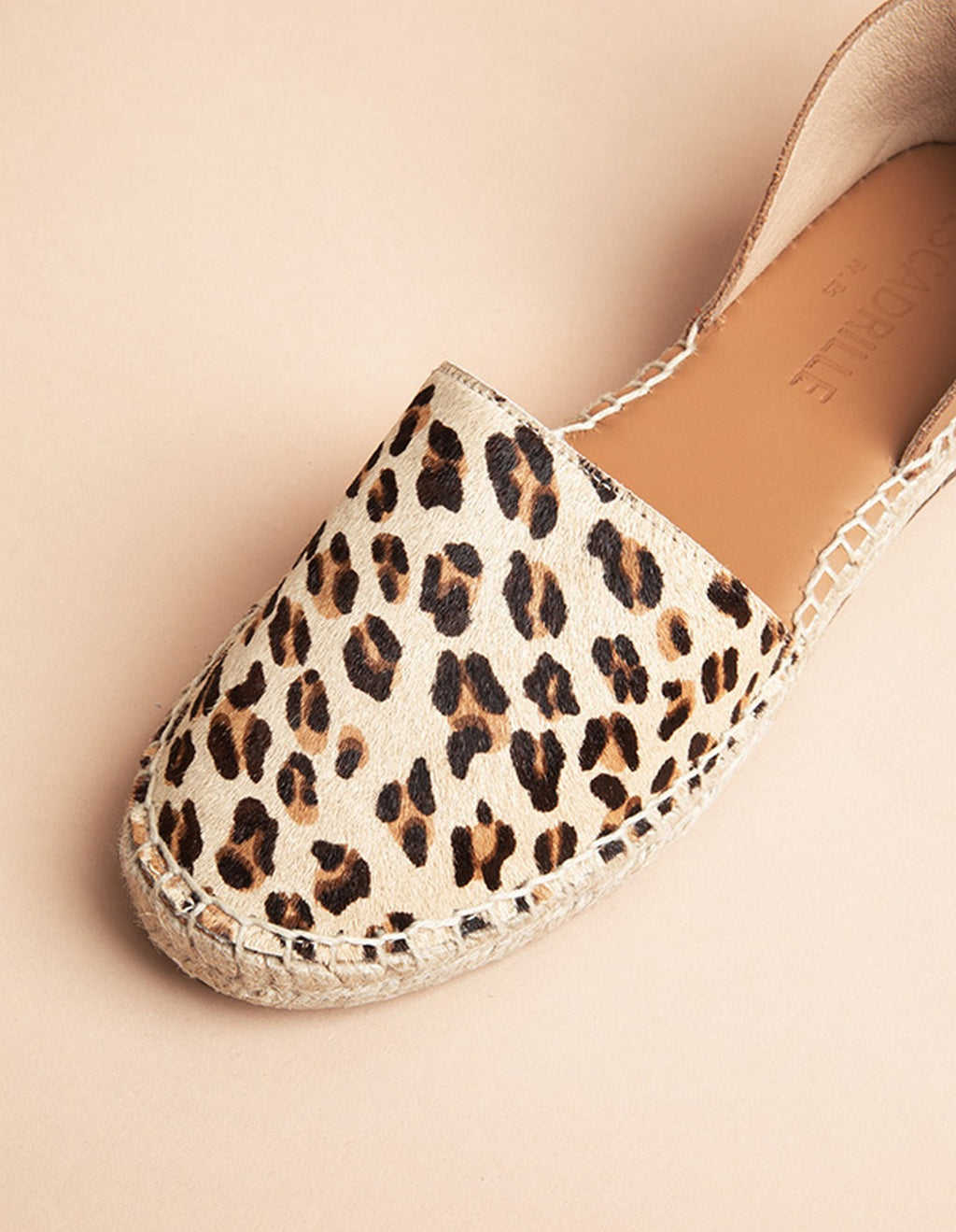 Calvi Flat Espadrilles - Leopard Leather - Women