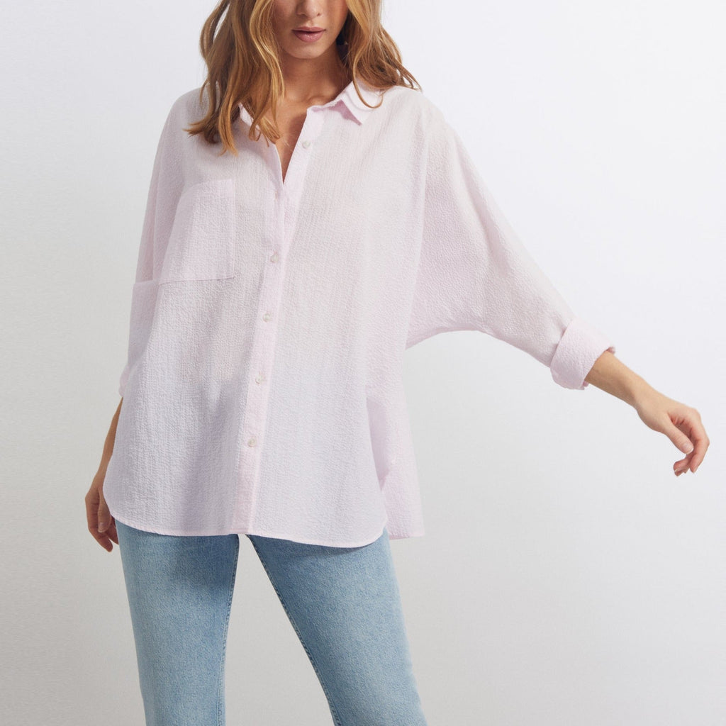 Chemise Camila Fancy - Silver Pink Stripes - Femme