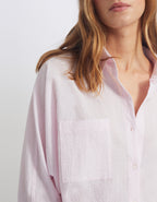 Chemise Camila Fancy - Silver Pink Stripes - Femme