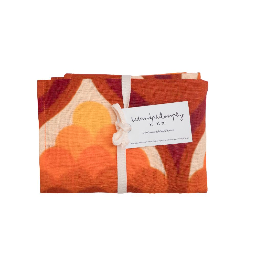 Lot De 4 Serviettes De Table En Lin Et Coton