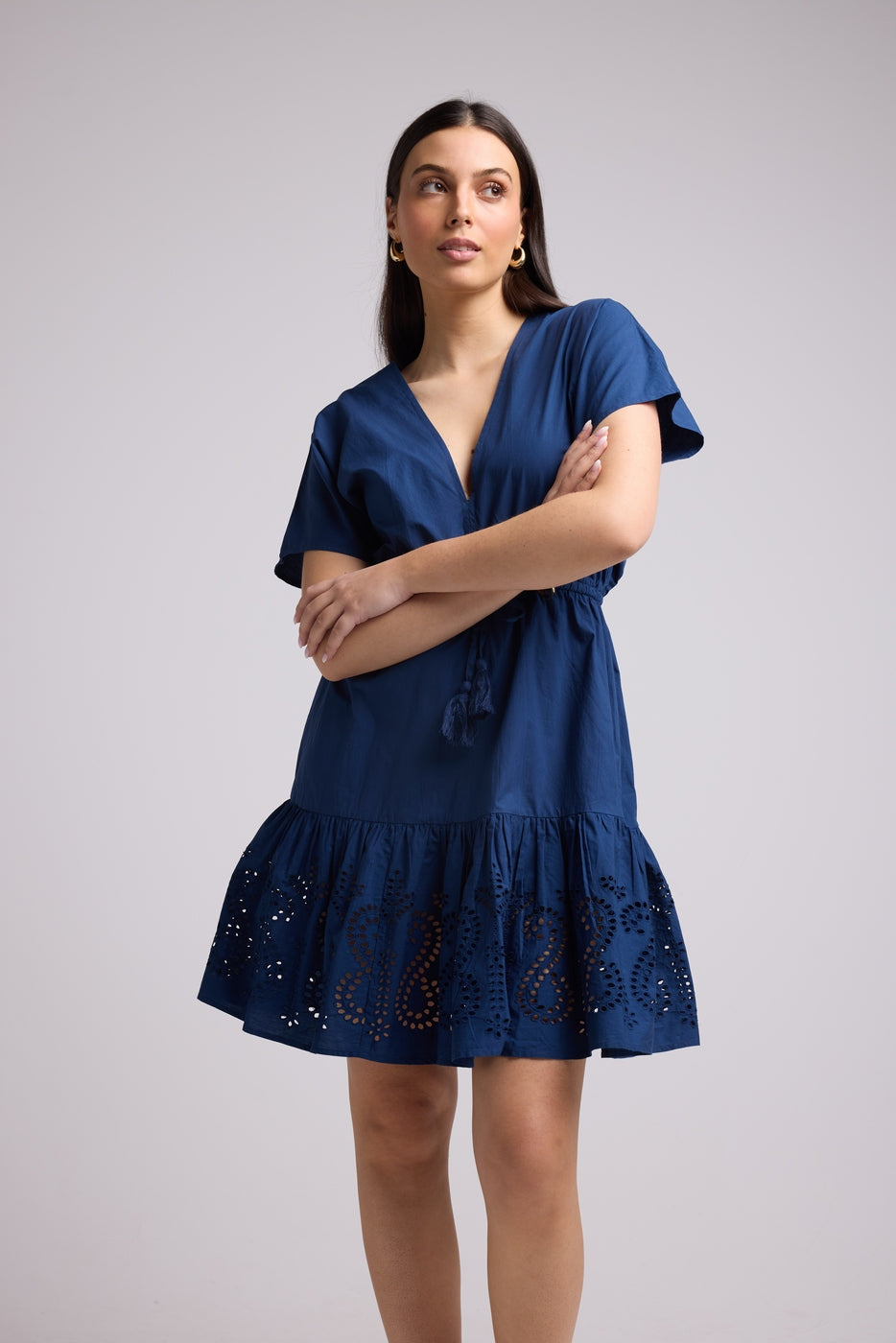 Short Dress - Candice - Navy