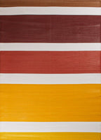 Capri - Alfombra de exterior - Polipropileno - Naranja