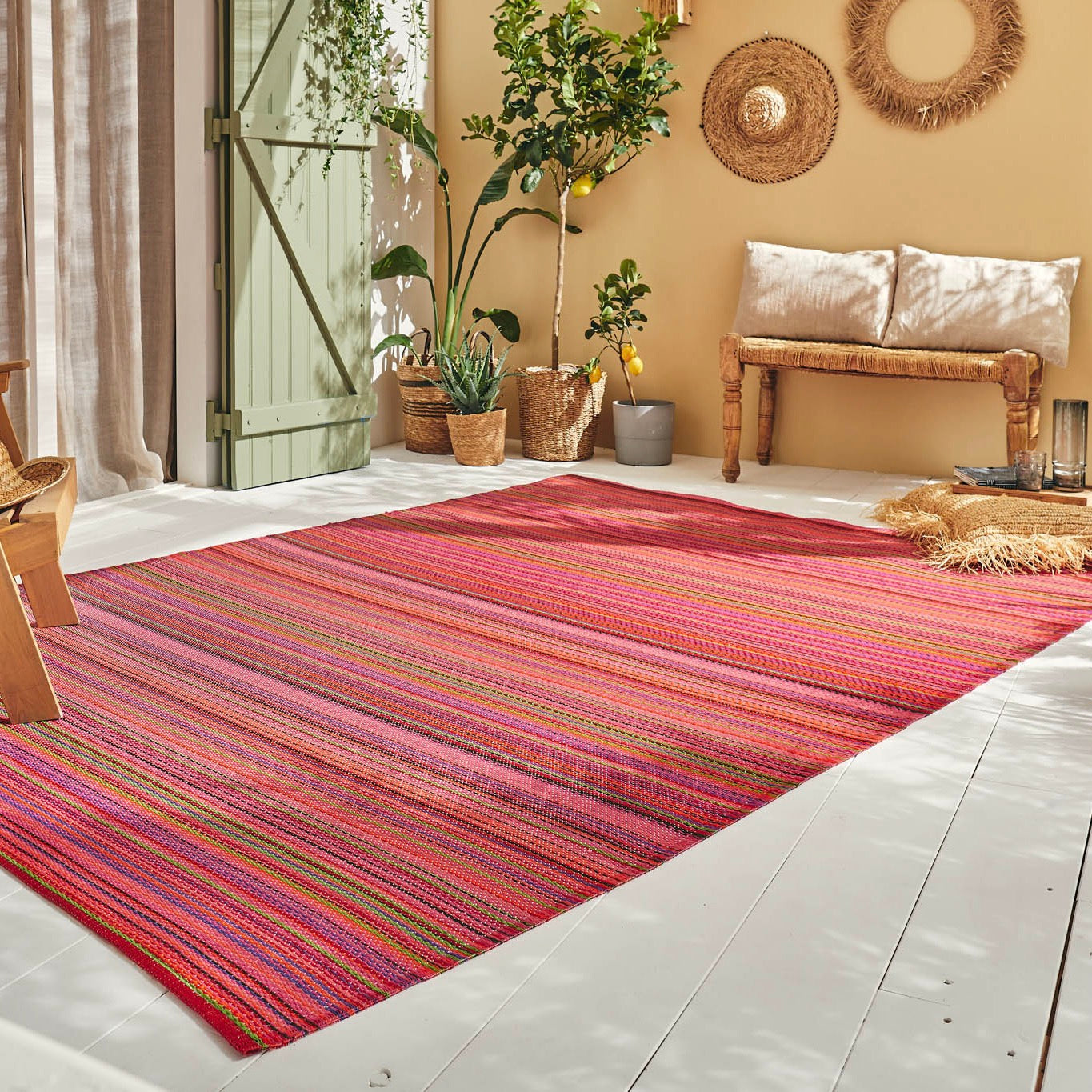 Capri - Tapis D'Extérieur - Polypropylène - Violet