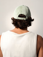 Cappellino Velluto a Coste Verde Pastello