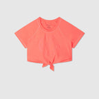 Crop Top De Bain Caraibes - Laser Corail - Femme