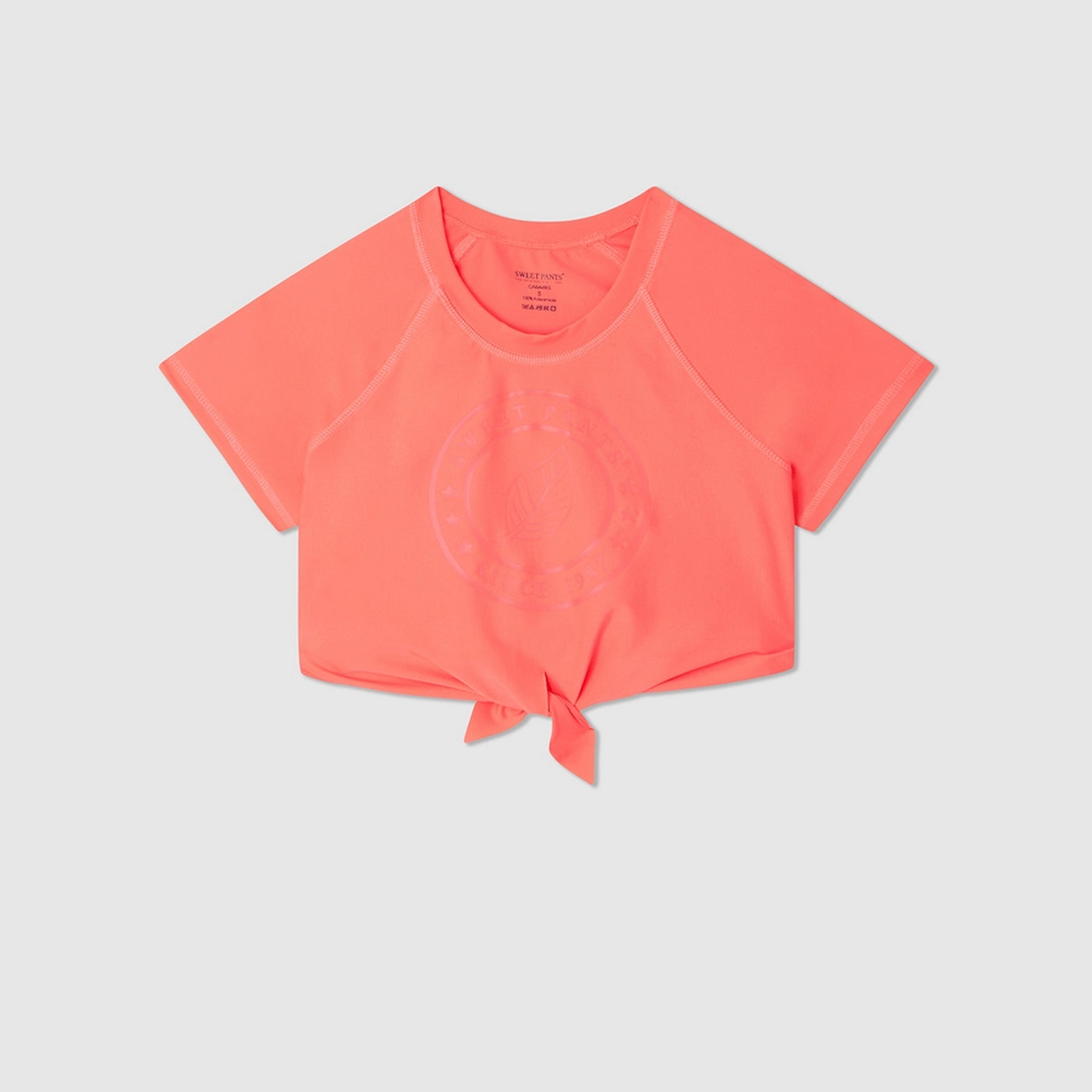 Crop Top De Bain Caraibes - Laser Corail - Femme