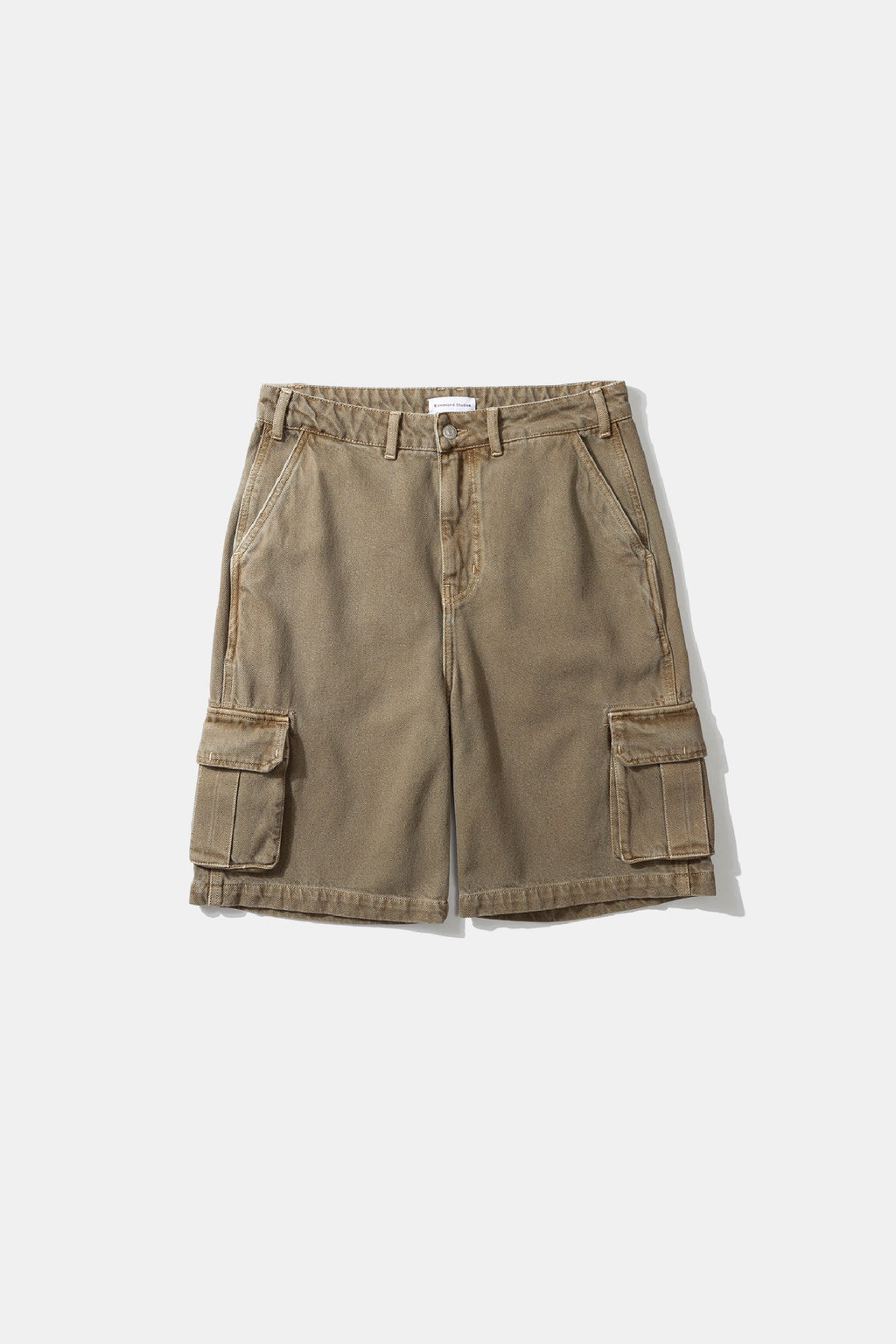 Plain Khaki Cargo Shorts