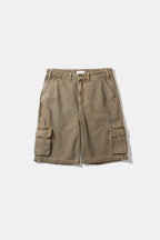 Plain Khaki Cargo Shorts