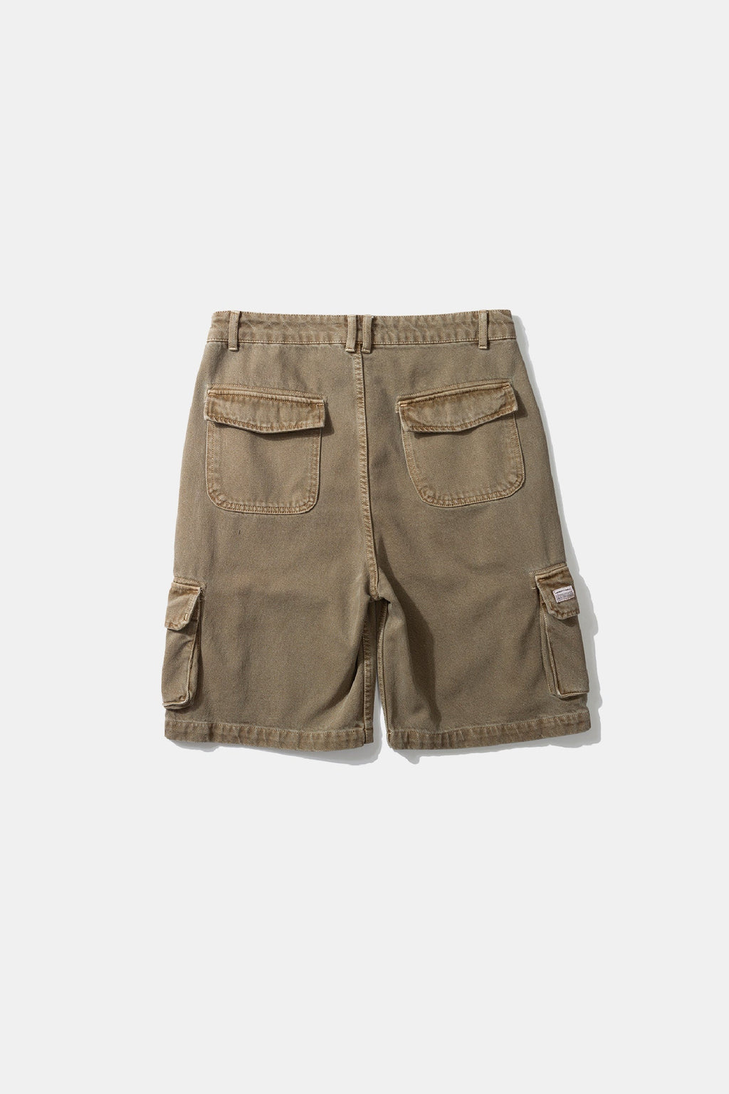 Plain Khaki Cargo Shorts