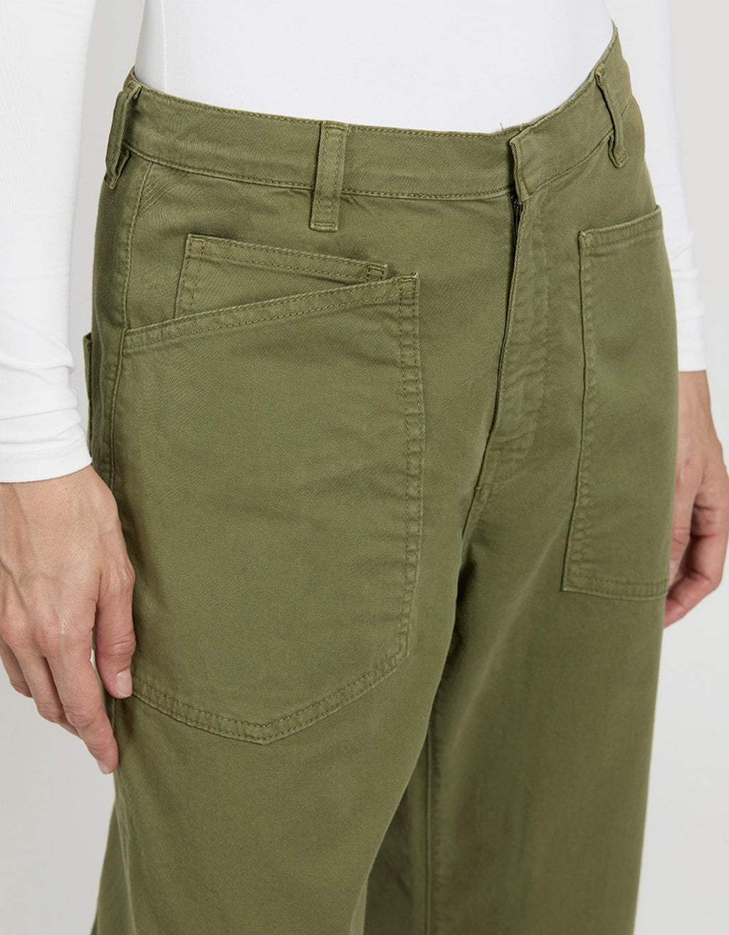 Pantalon Tapered Carl - Kaki - Femme