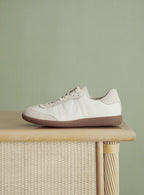 BASKET CUIR BLANC CARMEN PETITE MENDIGOTE