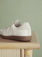 BASKET CUIR BLANC CARMEN PETITE MENDIGOTE
