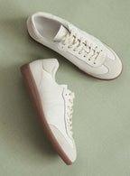 BASKET CUIR BLANC CARMEN PETITE MENDIGOTE