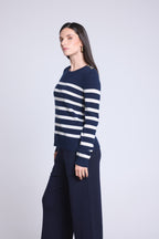 Jersey Marinero Carole - Azul Marino y Blanco - Mujer