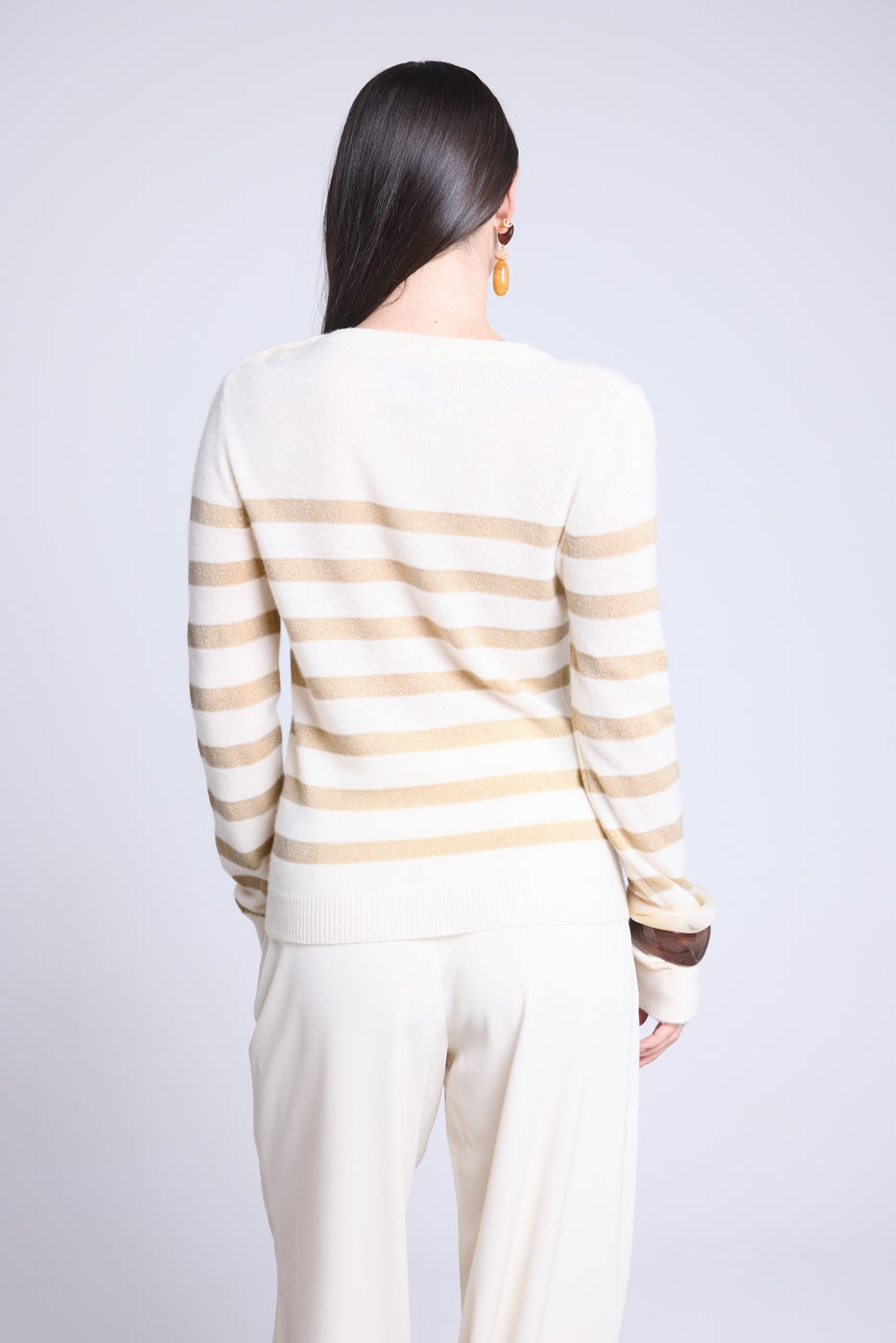 Jersey marinero Carole - Blanco dorado - Mujer