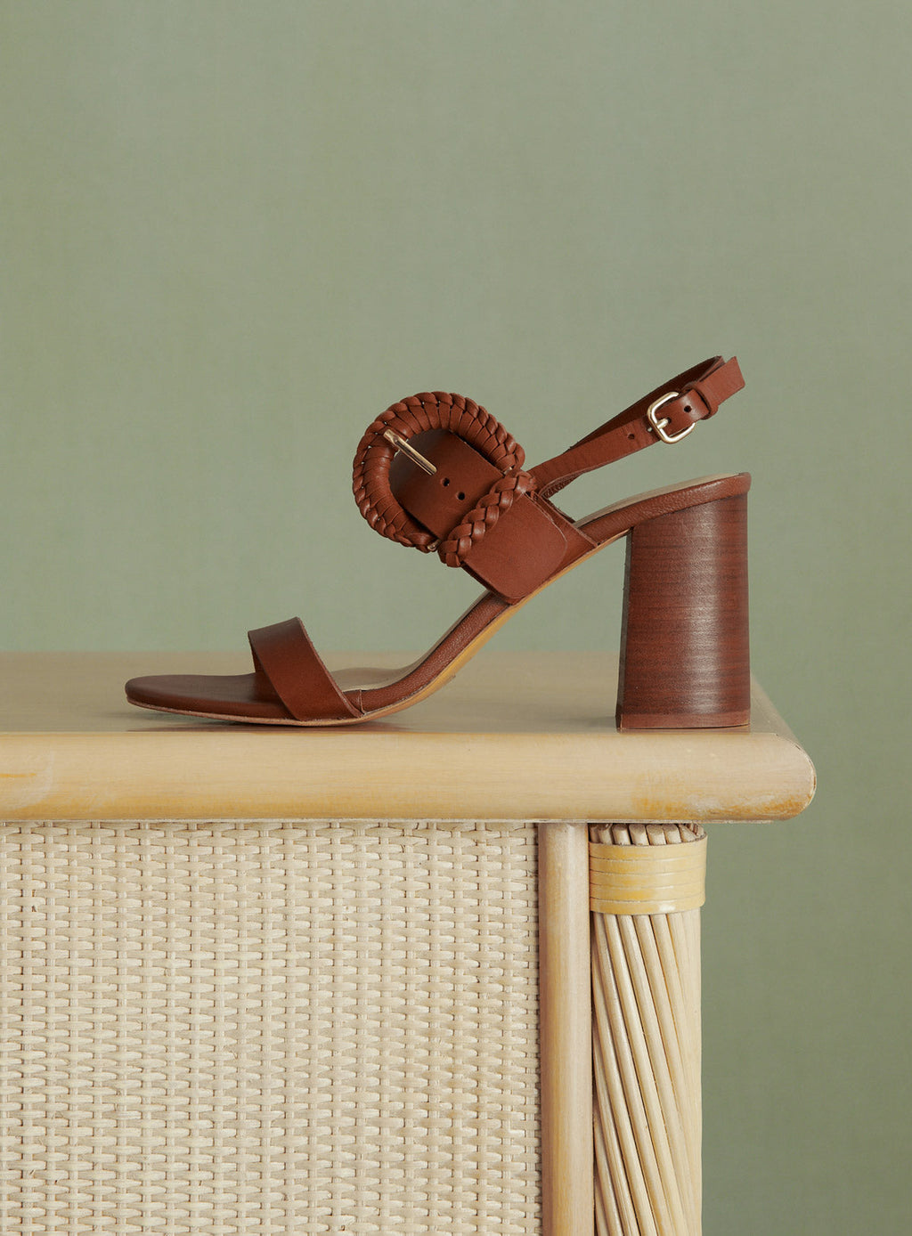SANDALES A TALONS MARRONS BOIS CARRIE PETITE MENDIGOTE