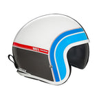 Casco Premium Nox Jet Next Traker - Azul Blanco Rojo