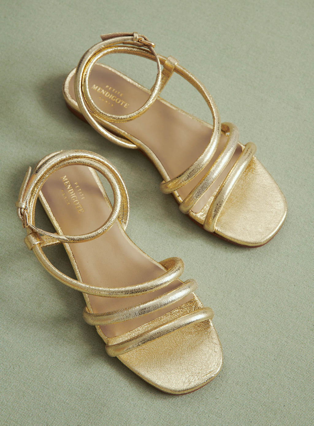 SANDALIAS PLANAS CATHERINE ORO PETITE MENDIGOTE
