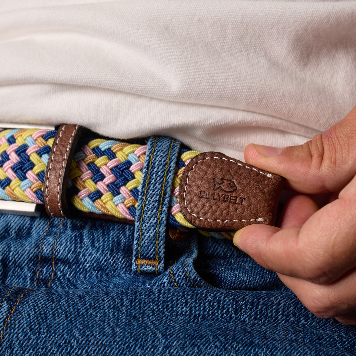 Cintura Intrecciata Elasticizzata Multicolore - Höfn