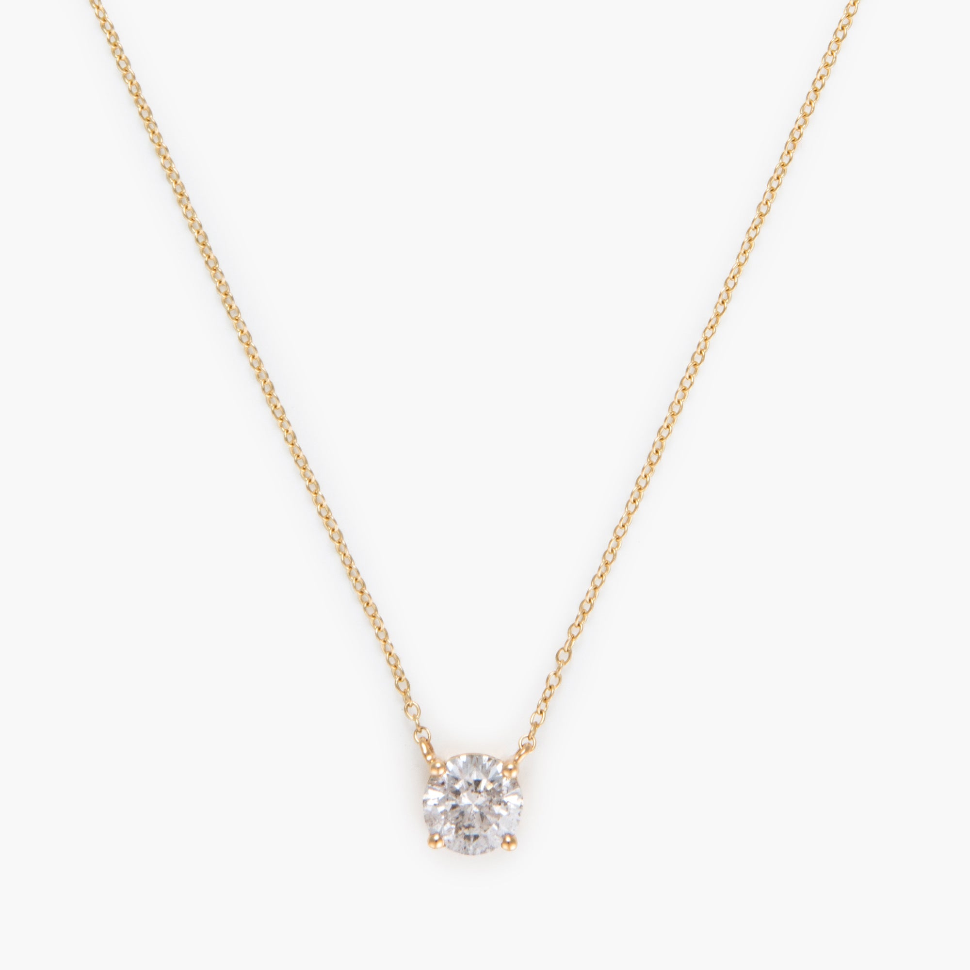 Necklace "Imperial Necklace 0.5" D0.5Ct/1 - 750/1000 Yellow Gold