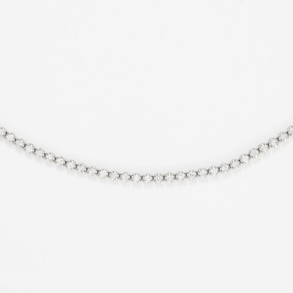 Collar "River 3 Ct" 3 Ct/136 - Oro blanco 375/1000