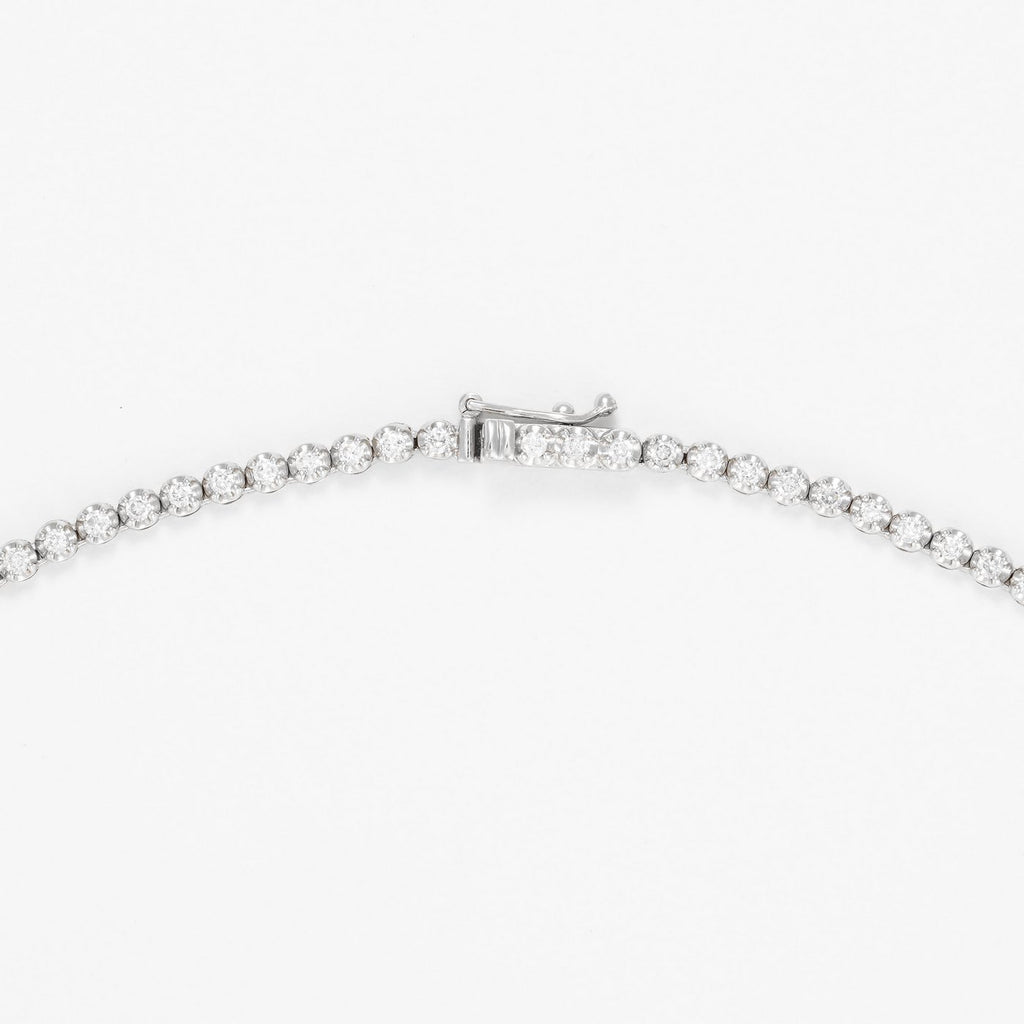 "River 3 Ct" Necklace 3Ct/136 - 375/1000 White Gold