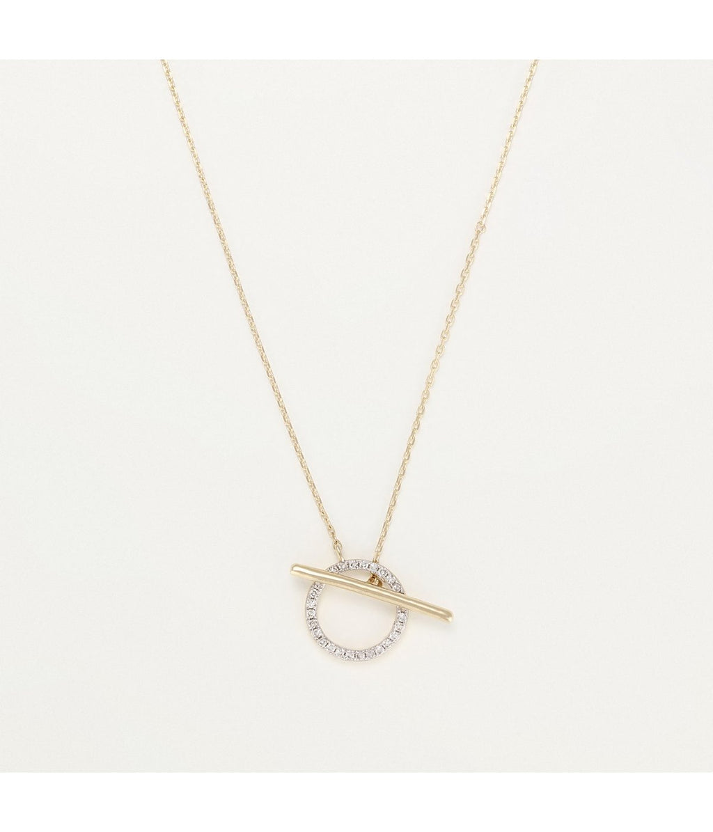“Dream of Light” Necklace – D0.10/28 – Yellow Gold