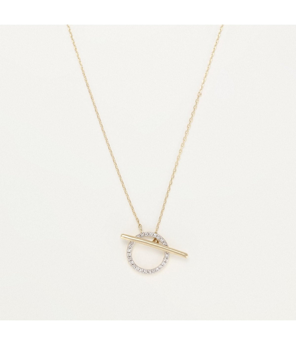 “Dream of Light” Necklace – D0.10/28 – Yellow Gold