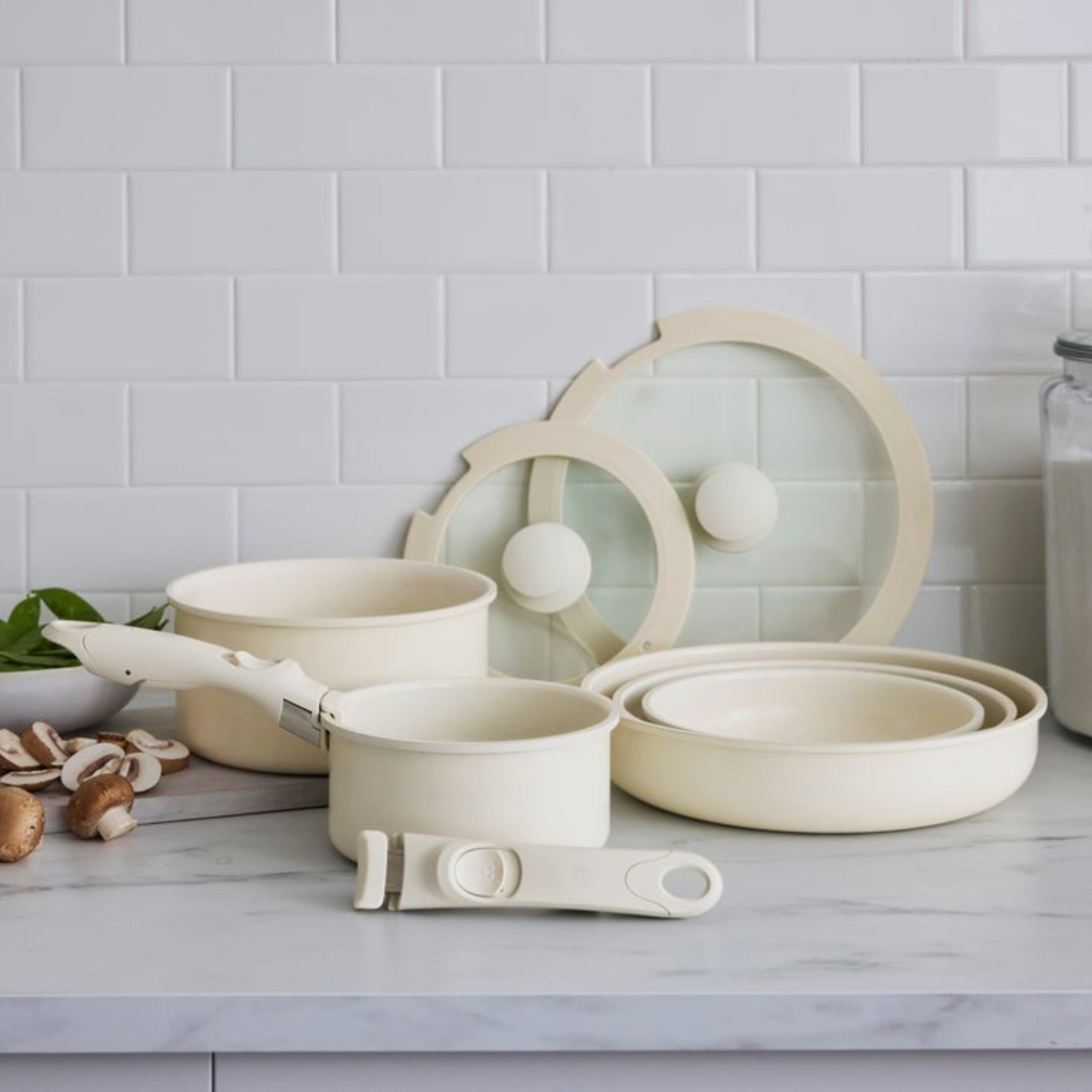 Conjunto De 11 Piezas Click - Cream White