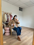 Veste trench Edith en coton Liberty camel