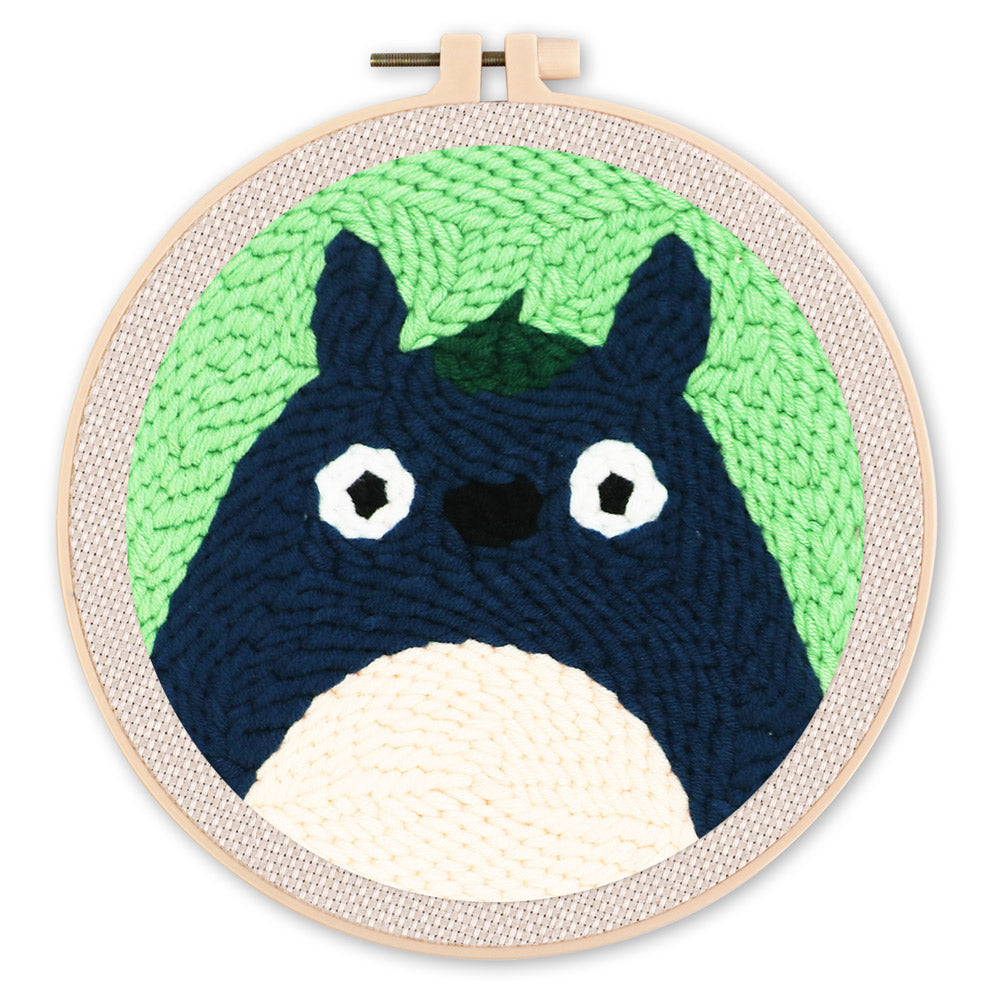 Punch Needle Chinchilla Head