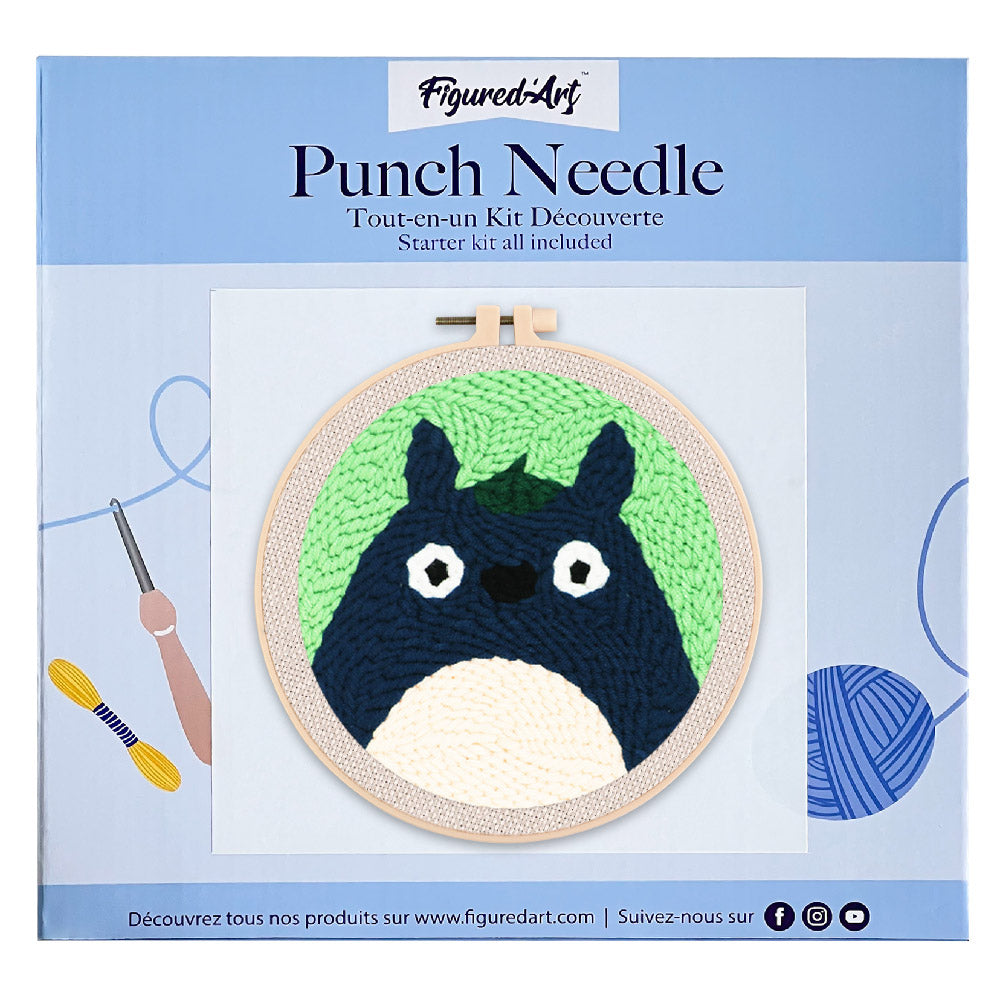 Punch Needle Chinchilla Head