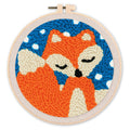 Punch Needle Little Fox And Blue Sky