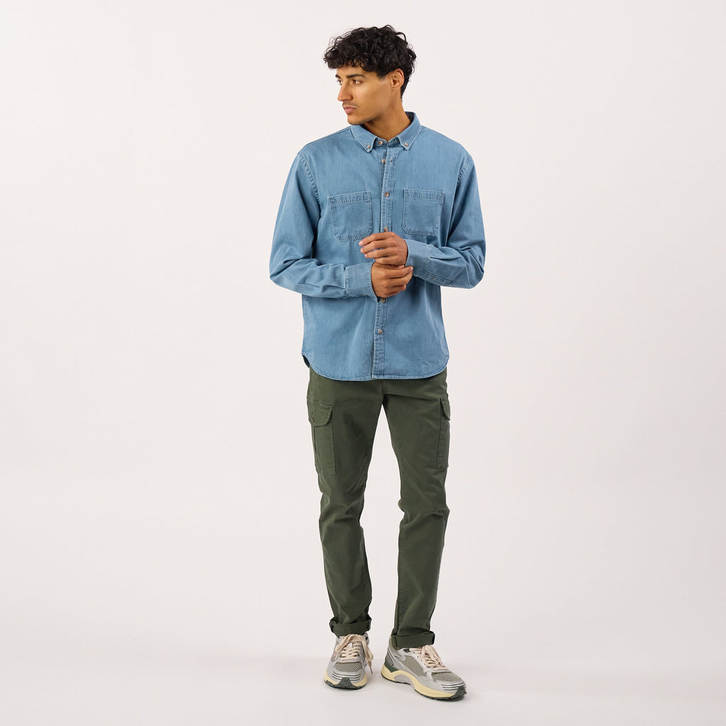 Camisa denim - Azul cielo