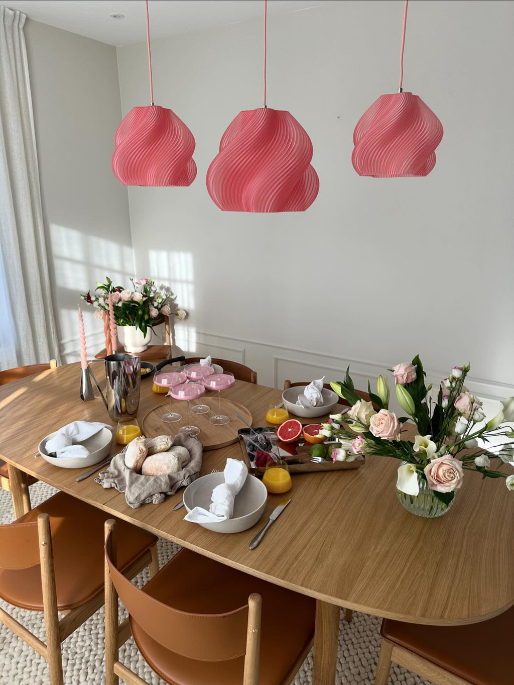 Soft Serve Pendant Light 01 - Peach Sorbet