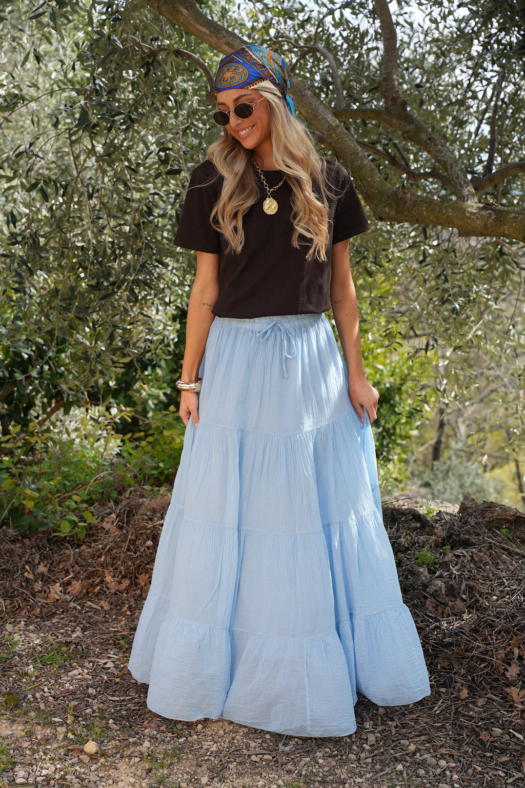 Chloé Long Skirt - Blue